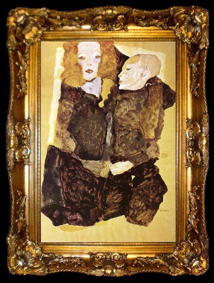 framed  Egon Schiele The Brother, ta009-2